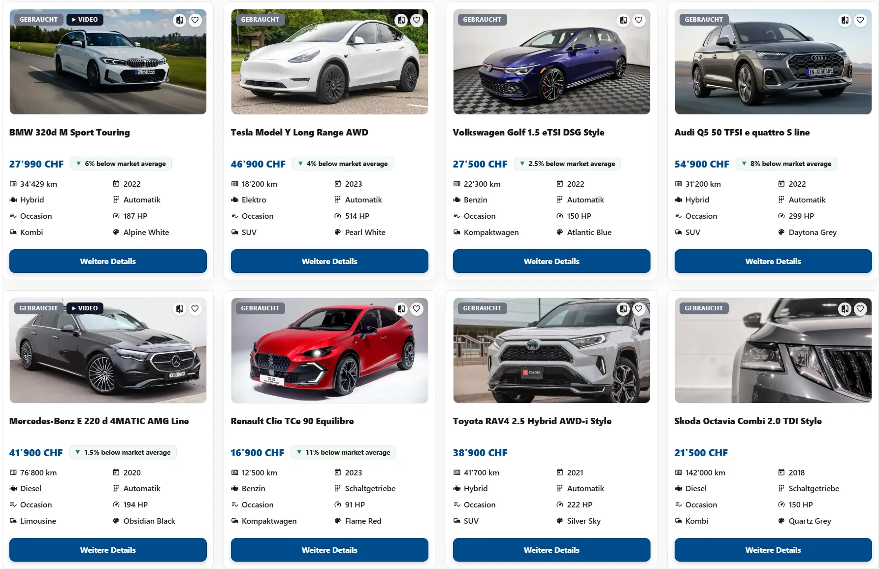 CarSyncPro vehicle inventory on the dealer website